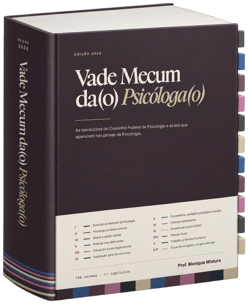 O Vade Mecum da(o) Psicóloga(o), em 3D